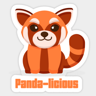 Panda-licious Red Panda Sticker